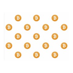 Bitcoin Logo Pattern Double Sided Flano Blanket (mini) 