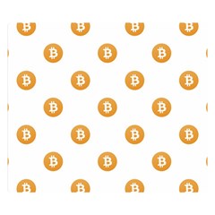 Bitcoin Logo Pattern Double Sided Flano Blanket (small)  by dflcprints