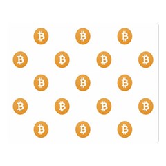 Bitcoin Logo Pattern Double Sided Flano Blanket (large) 