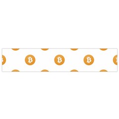 Bitcoin Logo Pattern Small Flano Scarf by dflcprints