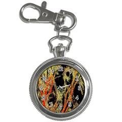 Artistic Effect Fractal Forest Background Key Chain Watches