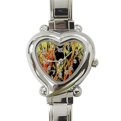 Artistic Effect Fractal Forest Background Heart Italian Charm Watch