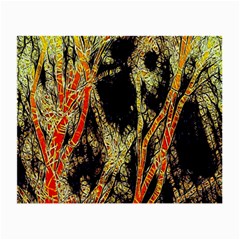 Artistic Effect Fractal Forest Background Small Glasses Cloth