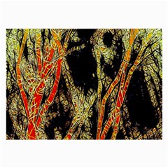 Artistic Effect Fractal Forest Background Large Glasses Cloth