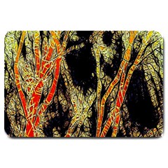 Artistic Effect Fractal Forest Background Large Doormat  by Amaryn4rt