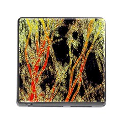 Artistic Effect Fractal Forest Background Memory Card Reader (square) by Amaryn4rt