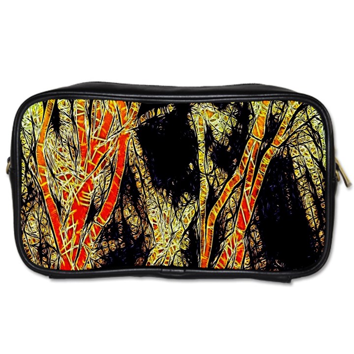 Artistic Effect Fractal Forest Background Toiletries Bags