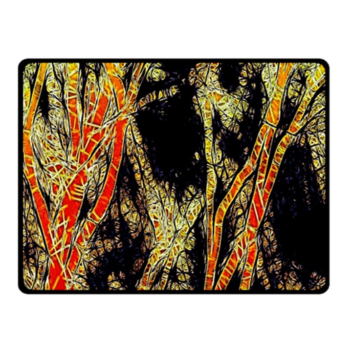 Artistic Effect Fractal Forest Background Fleece Blanket (Small)