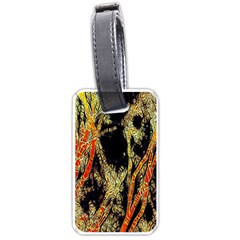 Artistic Effect Fractal Forest Background Luggage Tags (one Side) 