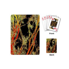 Artistic Effect Fractal Forest Background Playing Cards (mini) 