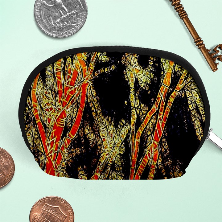 Artistic Effect Fractal Forest Background Accessory Pouches (Medium) 