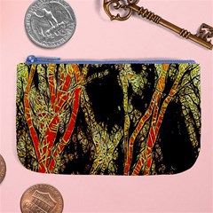 Artistic Effect Fractal Forest Background Large Coin Purse by Amaryn4rt