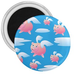 Flying Piggys Pattern 3  Magnets