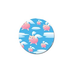 Flying Piggys Pattern Golf Ball Marker (4 Pack) by Bigfootshirtshop