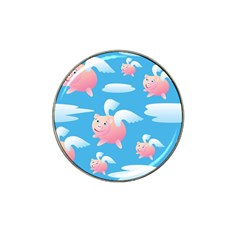 Flying Piggys Pattern Hat Clip Ball Marker by Bigfootshirtshop