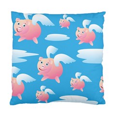 Flying Piggys Pattern Standard Cushion Case (one Side) by Bigfootshirtshop