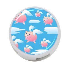 Flying Piggys Pattern 4-port Usb Hub (two Sides)  by Bigfootshirtshop