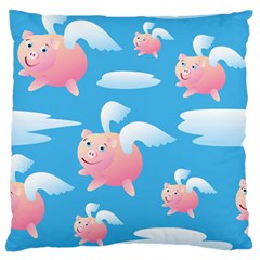 Flying Piggys Pattern Standard Flano Cushion Case (one Side) by Bigfootshirtshop