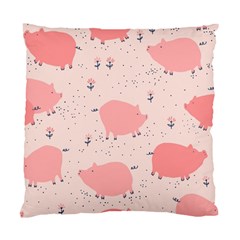 Pigs And Flowers Standard Cushion Case (two Sides) by Bigfootshirtshop