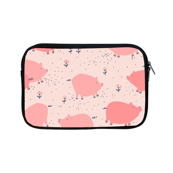 Pigs And Flowers Apple iPad Mini Zipper Cases