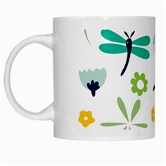 Busy Dragonflies White Mugs by Bigfootshirtshop