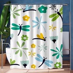 Busy Dragonflies Shower Curtain 60  X 72  (medium) 