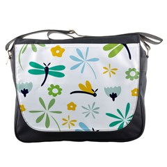 Busy Dragonflies Messenger Bags by Bigfootshirtshop