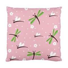 Dragonfly And White Flowers Pattern Standard Cushion Case (one Side) by Bigfootshirtshop