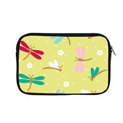 Colorful Dragonflies And White Flowers Pattern Apple Macbook Pro 13  Zipper Case by Bigfootshirtshop