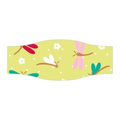 Colorful Dragonflies And White Flowers Pattern Stretchable Headband by Bigfootshirtshop