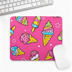 Summer Ice Creams Flavors Pattern Large Mousepads