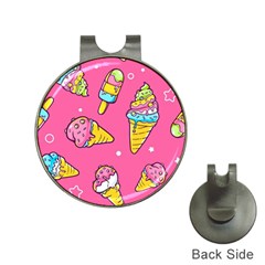 Summer Ice Creams Flavors Pattern Hat Clips with Golf Markers