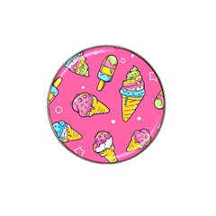 Summer Ice Creams Flavors Pattern Hat Clip Ball Marker