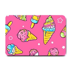 Summer Ice Creams Flavors Pattern Small Doormat 