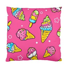 Summer Ice Creams Flavors Pattern Standard Cushion Case (One Side)