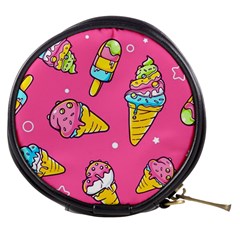 Summer Ice Creams Flavors Pattern Mini Makeup Bags