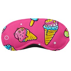 Summer Ice Creams Flavors Pattern Sleeping Masks