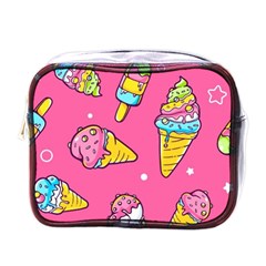 Summer Ice Creams Flavors Pattern Mini Toiletries Bags by Bigfootshirtshop