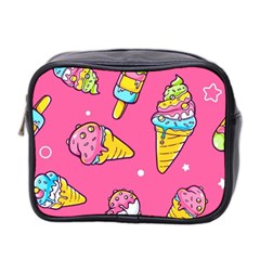 Summer Ice Creams Flavors Pattern Mini Toiletries Bag 2-Side