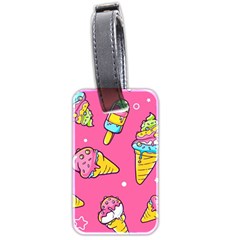 Summer Ice Creams Flavors Pattern Luggage Tags (Two Sides)