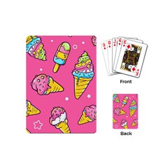 Summer Ice Creams Flavors Pattern Playing Cards (mini)  by Bigfootshirtshop