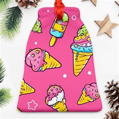 Summer Ice Creams Flavors Pattern Ornament (Bell)