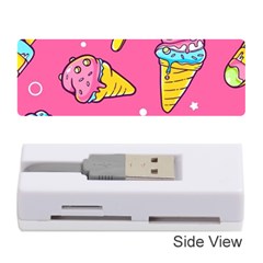 Summer Ice Creams Flavors Pattern Memory Card Reader (Stick) 