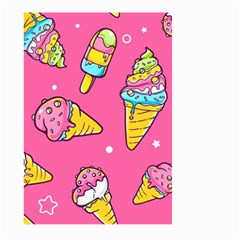 Summer Ice Creams Flavors Pattern Large Garden Flag (Two Sides)