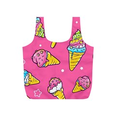 Summer Ice Creams Flavors Pattern Full Print Recycle Bags (S) 