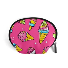 Summer Ice Creams Flavors Pattern Accessory Pouches (Small) 