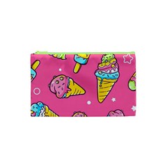 Summer Ice Creams Flavors Pattern Cosmetic Bag (XS)