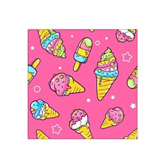 Summer Ice Creams Flavors Pattern Satin Bandana Scarf