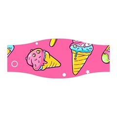 Summer Ice Creams Flavors Pattern Stretchable Headband