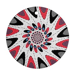 High Contrast Twirl Ornament (round) by linceazul